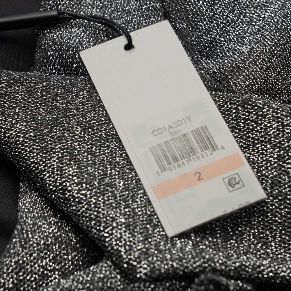 Calvin Klein - Metallic Faux-Wrap Cocktail Dress - Picture 5 of 11